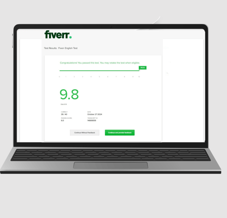 fiverr english test